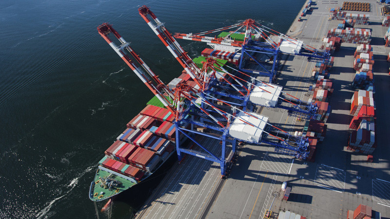 Container Ship at Port